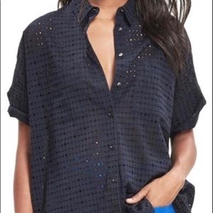 Madewell Eyelet Courier Shirt